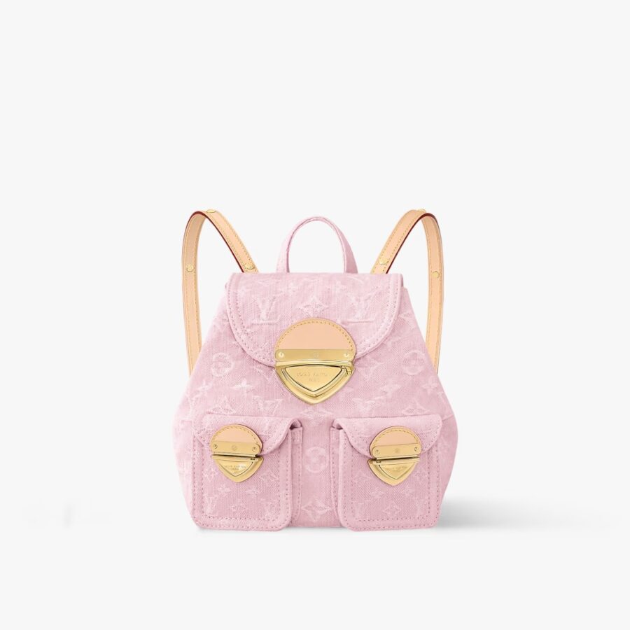 Super Clone Louis Vuitton venice monogram denim Backpack - Image 6