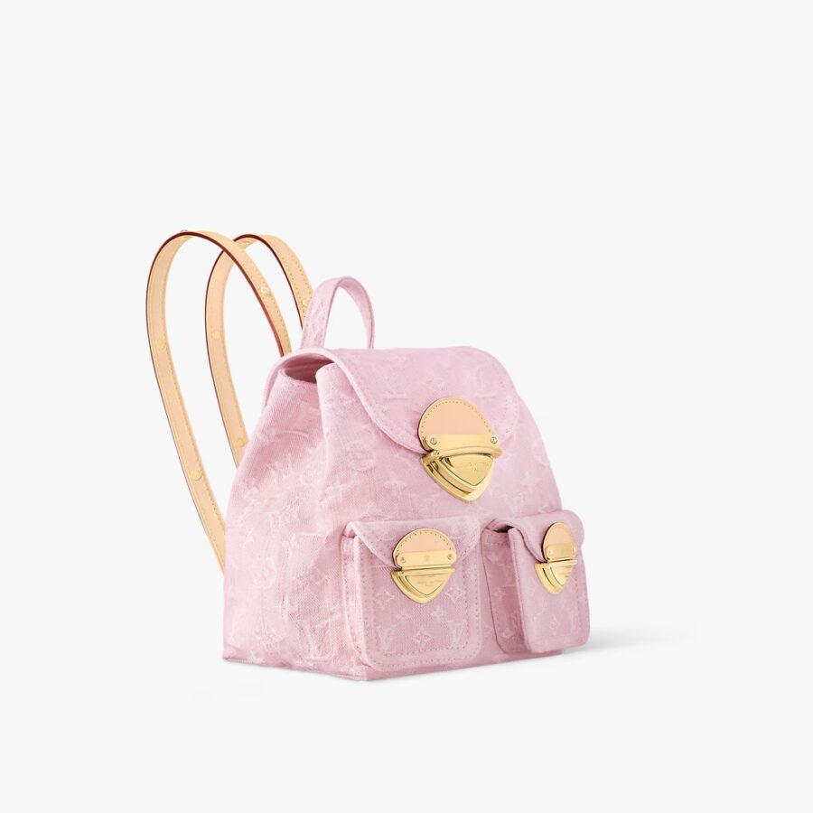 Super Clone Louis Vuitton venice monogram denim Backpack - Image 5
