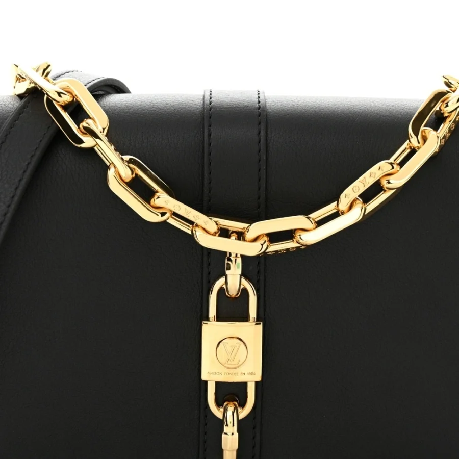 Louis Vuitton Black Calfskin Leather Replica – Mirror Quality Handbag - Image 4