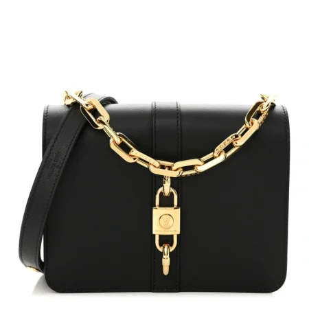 Louis Vuitton Black Calfskin Leather Replica – Mirror Quality Handbag