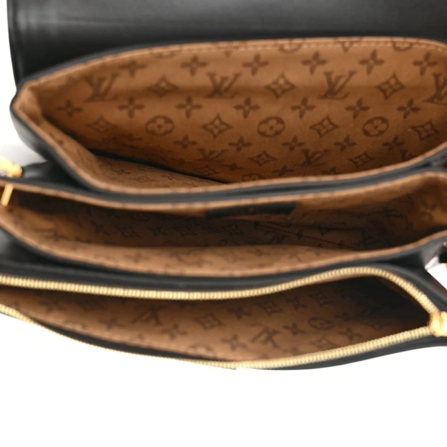 Louis Vuitton Black Calfskin Leather Replica – Mirror Quality Handbag - Image 5