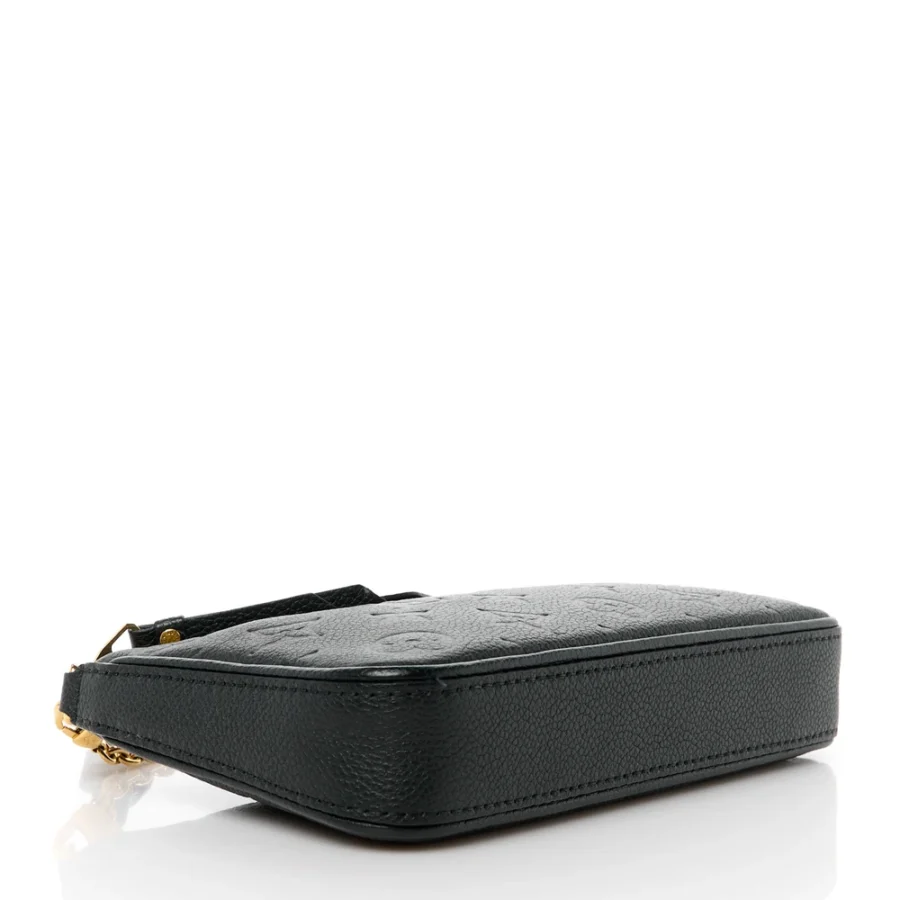 Louis vuitton black empreinte leather easy pouch on strap pm gold hardware - Image 7