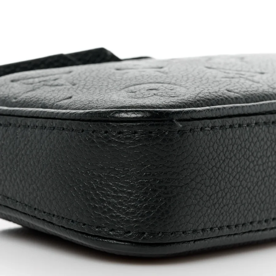 Louis vuitton black empreinte leather easy pouch on strap pm gold hardware - Image 3
