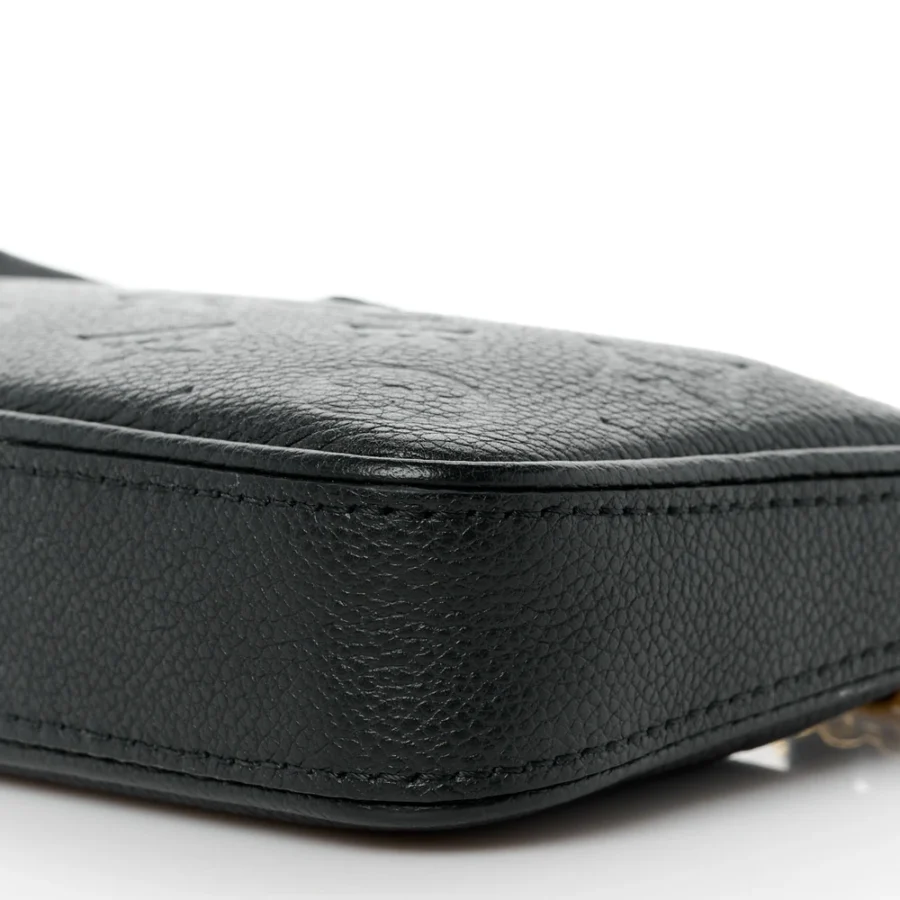 Louis vuitton black empreinte leather easy pouch on strap pm gold hardware - Image 2