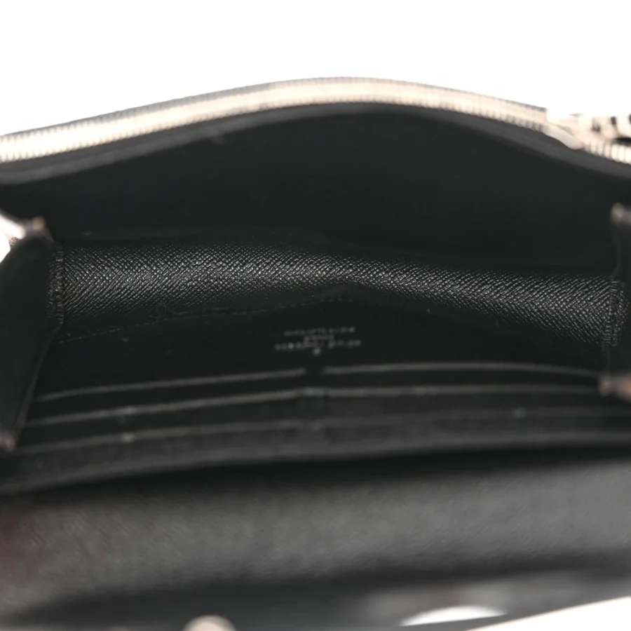 Replica Louis Vuitton Kabuki Chain Wallet with Silver Hardware - Image 5