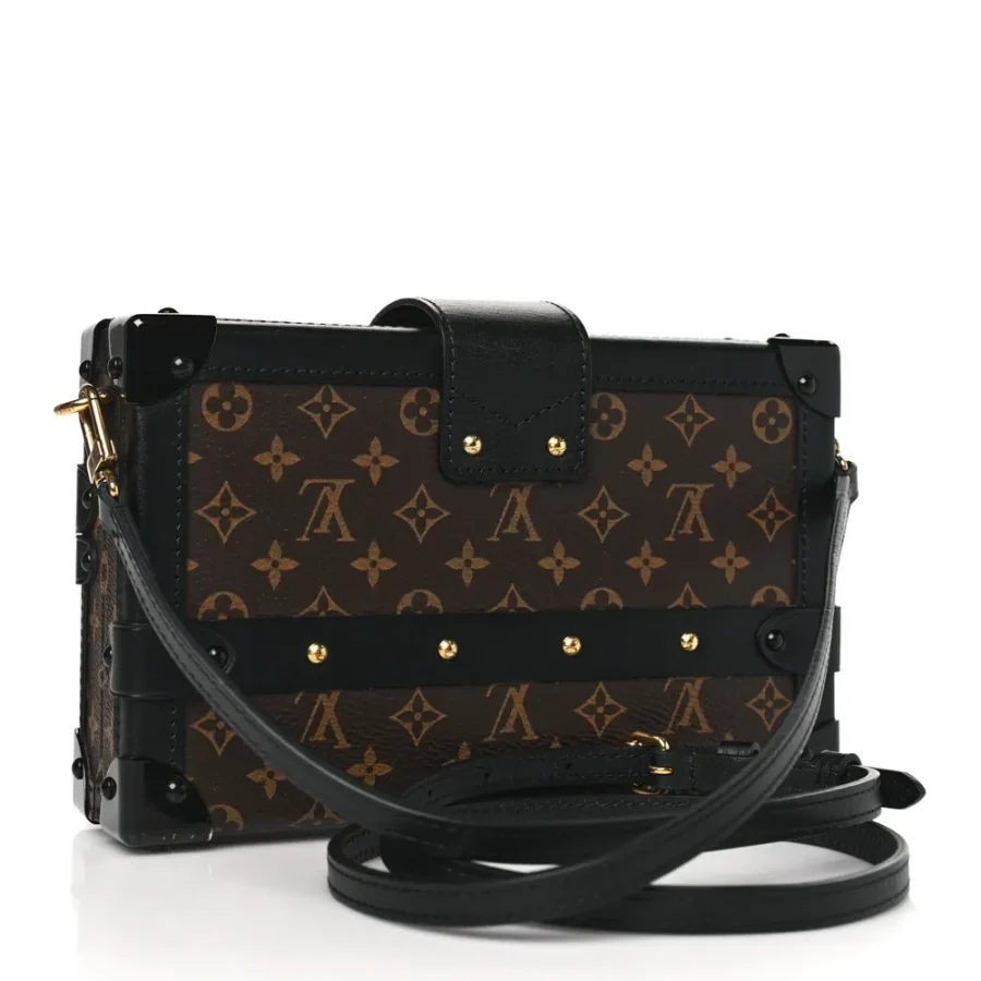 Superfake Handbags: Louis Vuitton Black Monogram Petite Malle PM - Image 8