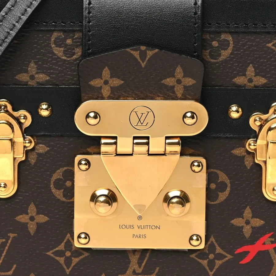 Superfake Handbags: Louis Vuitton Black Monogram Petite Malle PM - Image 6