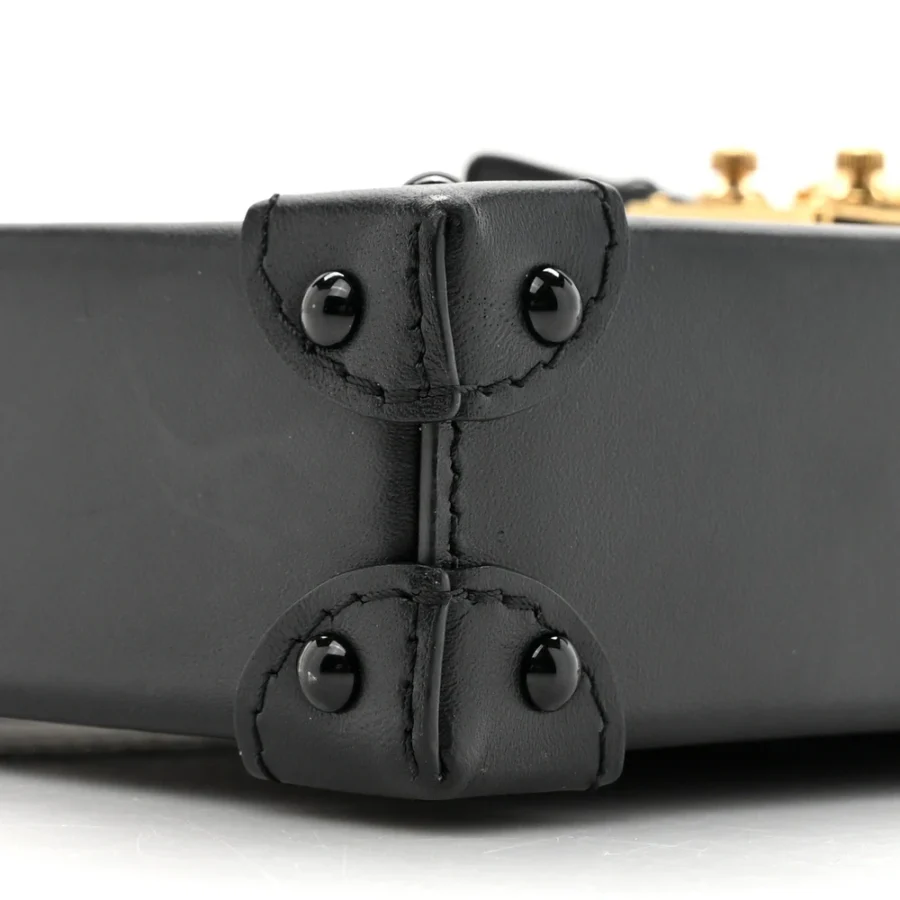 Louis Vuitton Black Monogram Canvas Pochette Trunk Verticale Brass Hardware - Image 8