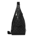 Mirror Quality Replica Louis Vuitton Duo Slingbag MM – Black Taigarama