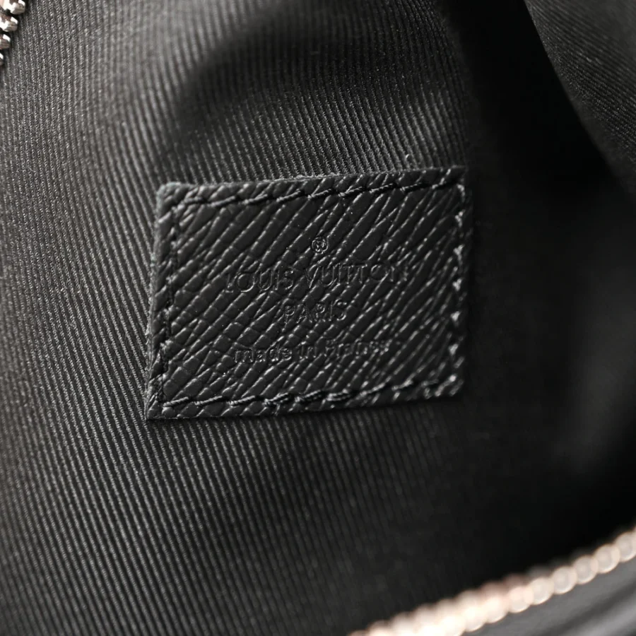 Mirror Quality Replica Louis Vuitton Duo Slingbag MM – Black Taigarama - Image 4