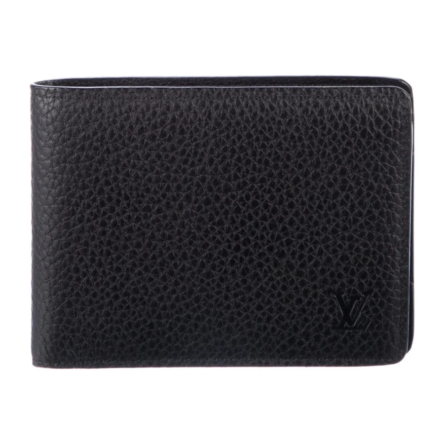 Mirror Quality Louis Vuitton Small Multiple Wallet Black Leather - Image 3