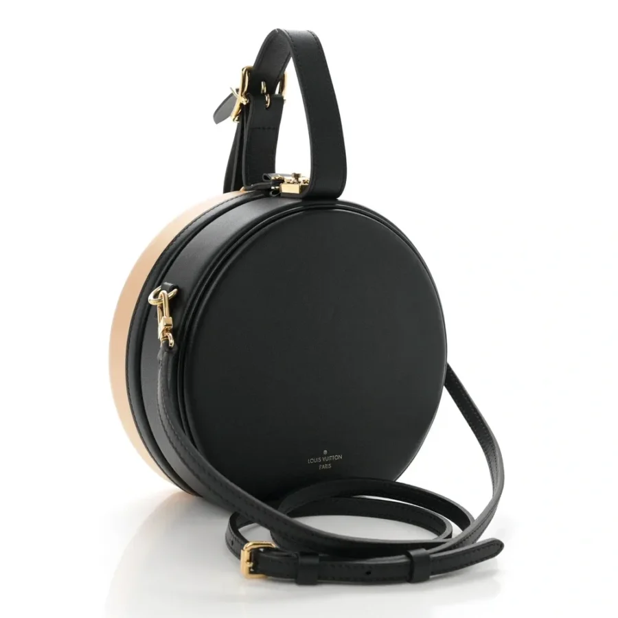 Superfake Louis Vuitton Black/Beige Calfskin Leather Handbag - Image 9