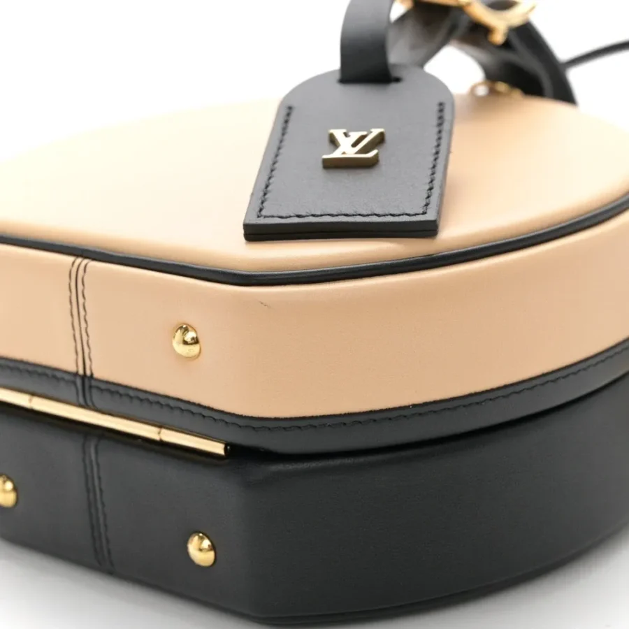 Superfake Louis Vuitton Black/Beige Calfskin Leather Handbag - Image 2
