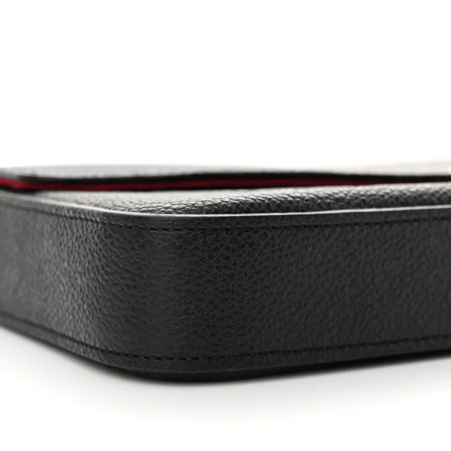 Superfake Louis Vuitton Felicie Pochette – Black & Beige Monogram - Image 3