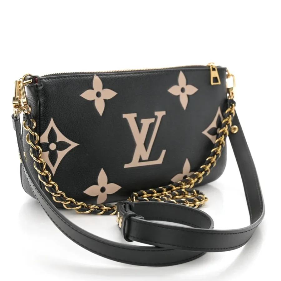 Superfake Louis Vuitton Black/Beige Monogram Replica Handbag - Image 8