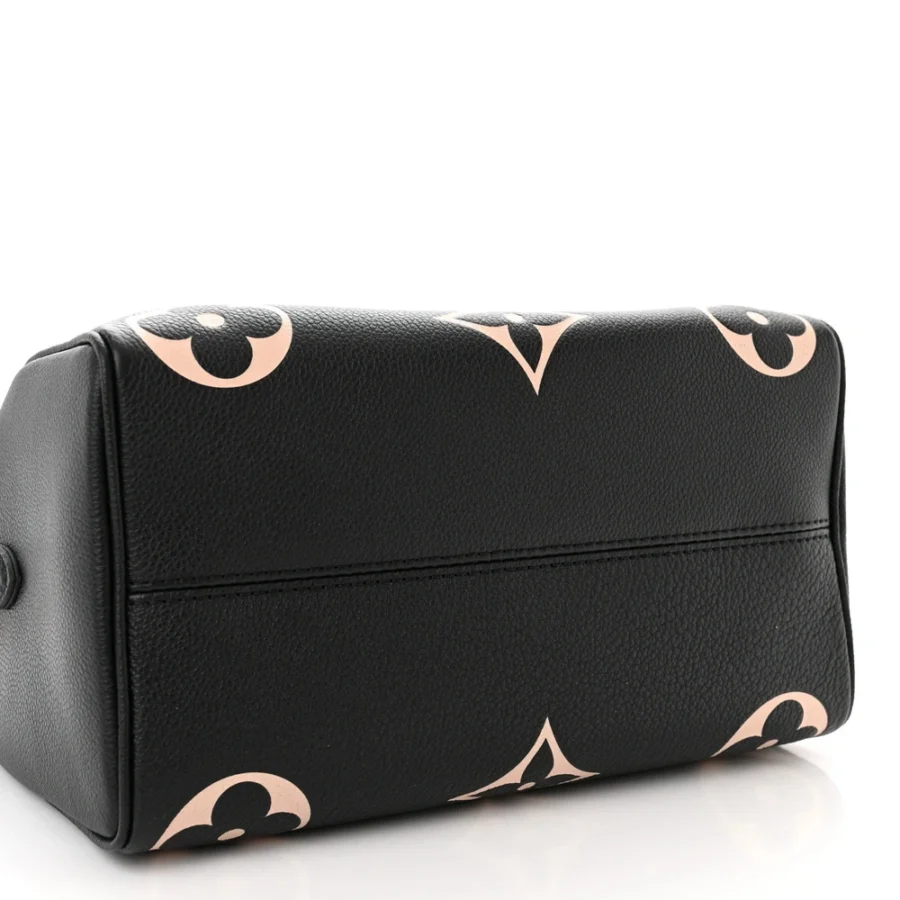 Empreinte Monogram Giant Speedy Bandouliere 25 in Black and Beige - Image 6