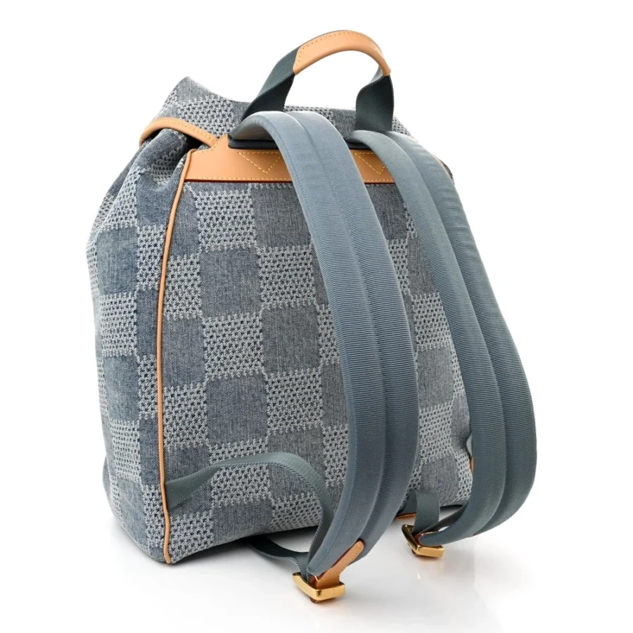 Superfake Louis Vuitton Handbags – Montsouris in Bleu Damier - Image 8