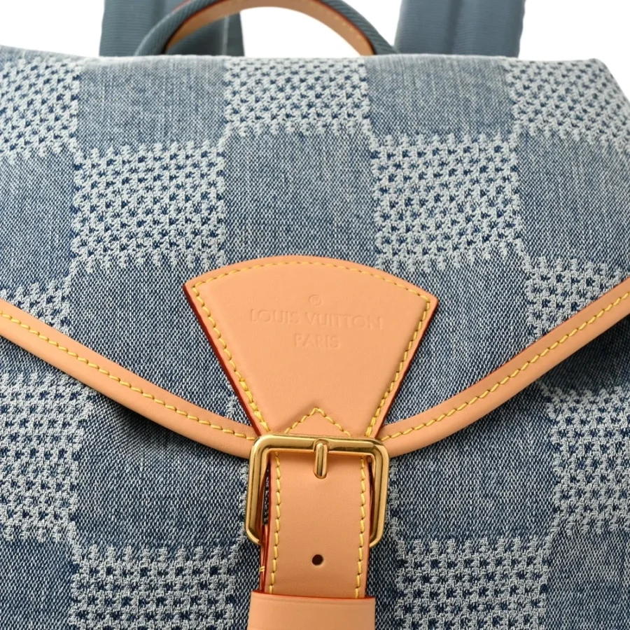Superfake Louis Vuitton Handbags – Montsouris in Bleu Damier - Image 6