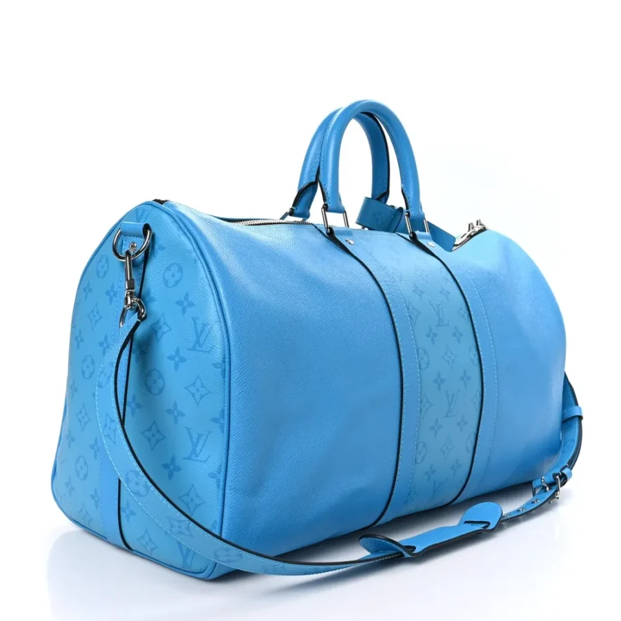 Replica Louis Vuitton Taiga Leather Monogram Keepall 50 Bag - Image 3