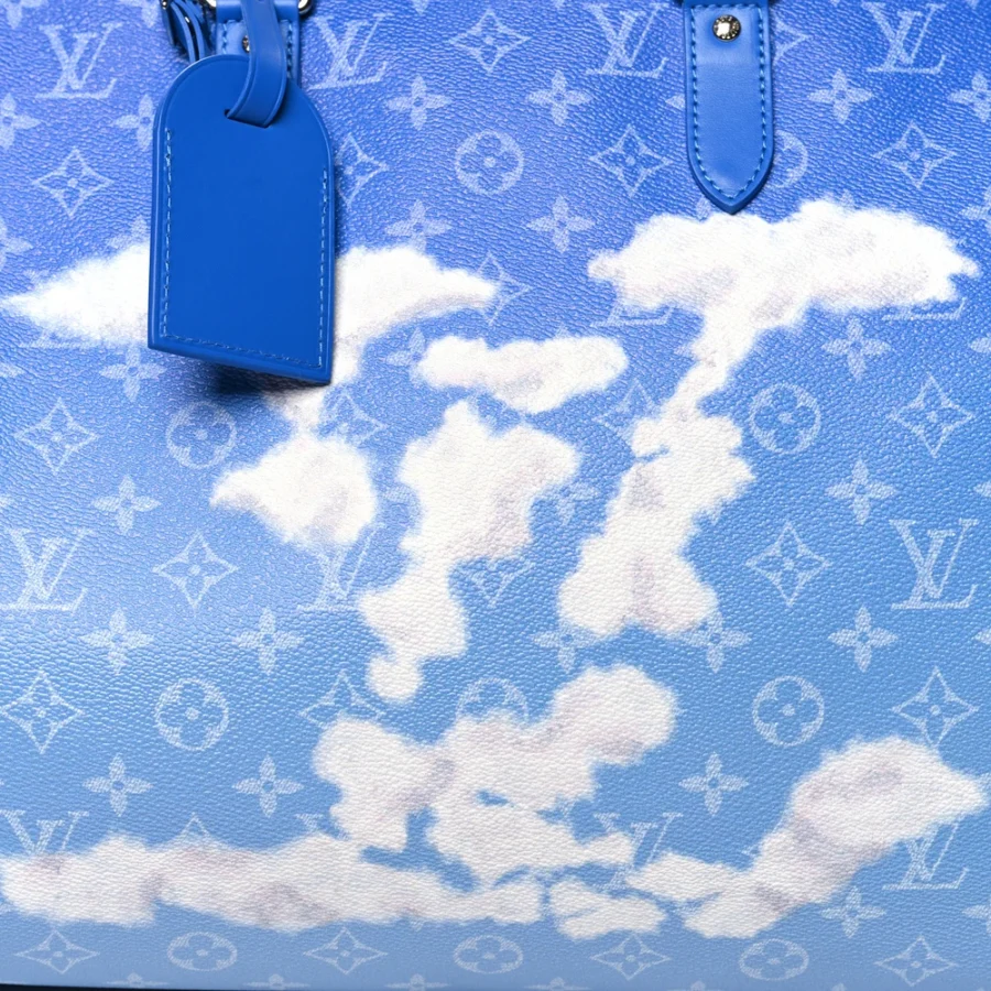 Mirror Quality Louis Vuitton Blue Keepall 50 Replica Handbag - Image 6