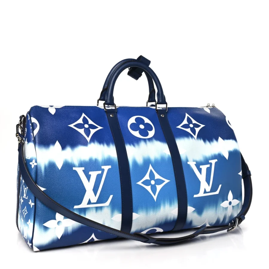 Superfake Louis Vuitton Handbags – Blue Monogram Escale Keepall - Image 8