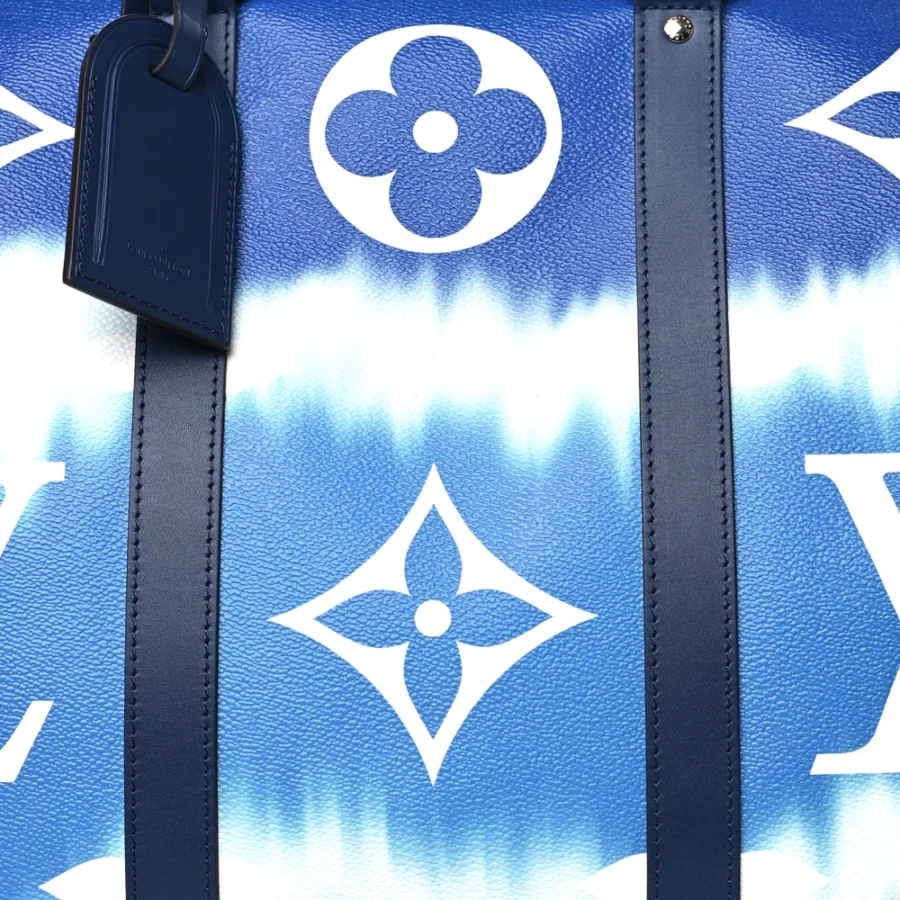 Superfake Louis Vuitton Handbags – Blue Monogram Escale Keepall - Image 6