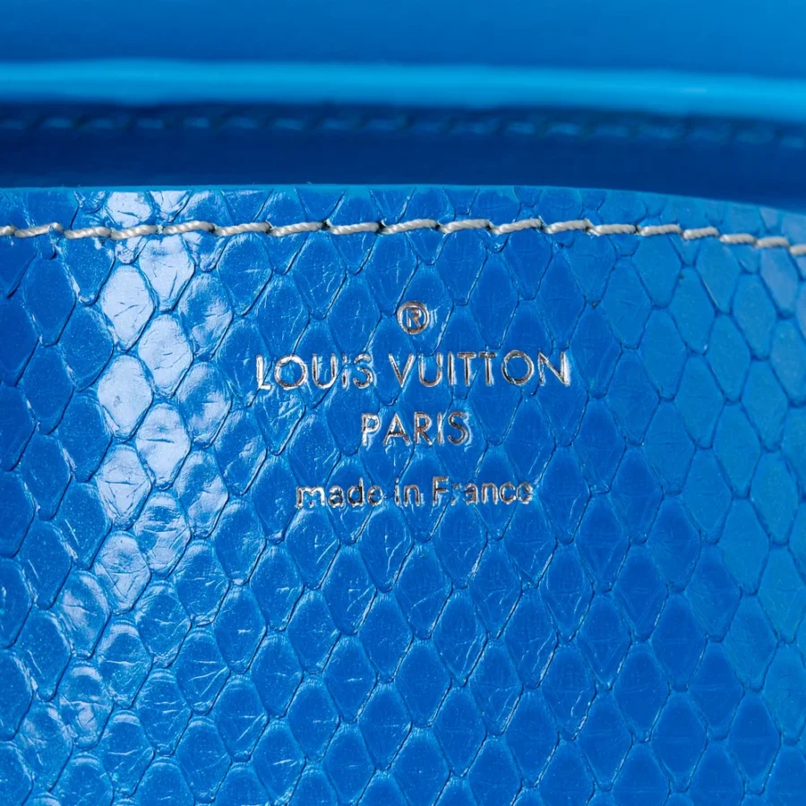 Louis Vuitton Replica Twist Bag PM – Blue Silver Monogram Design - Image 4