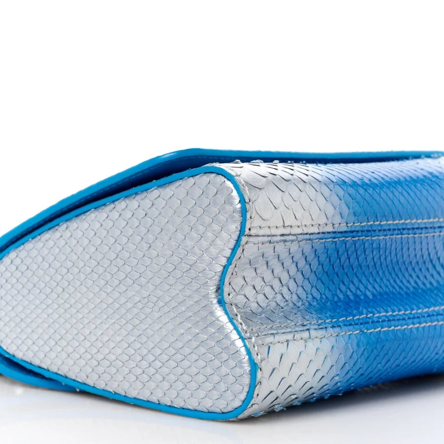 Louis Vuitton Replica Twist Bag PM – Blue Silver Monogram Design - Image 3