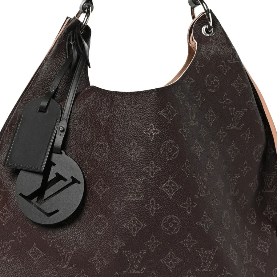 Louis Vuitton Mahina Carmel Hobo in Chocolate - Image 7
