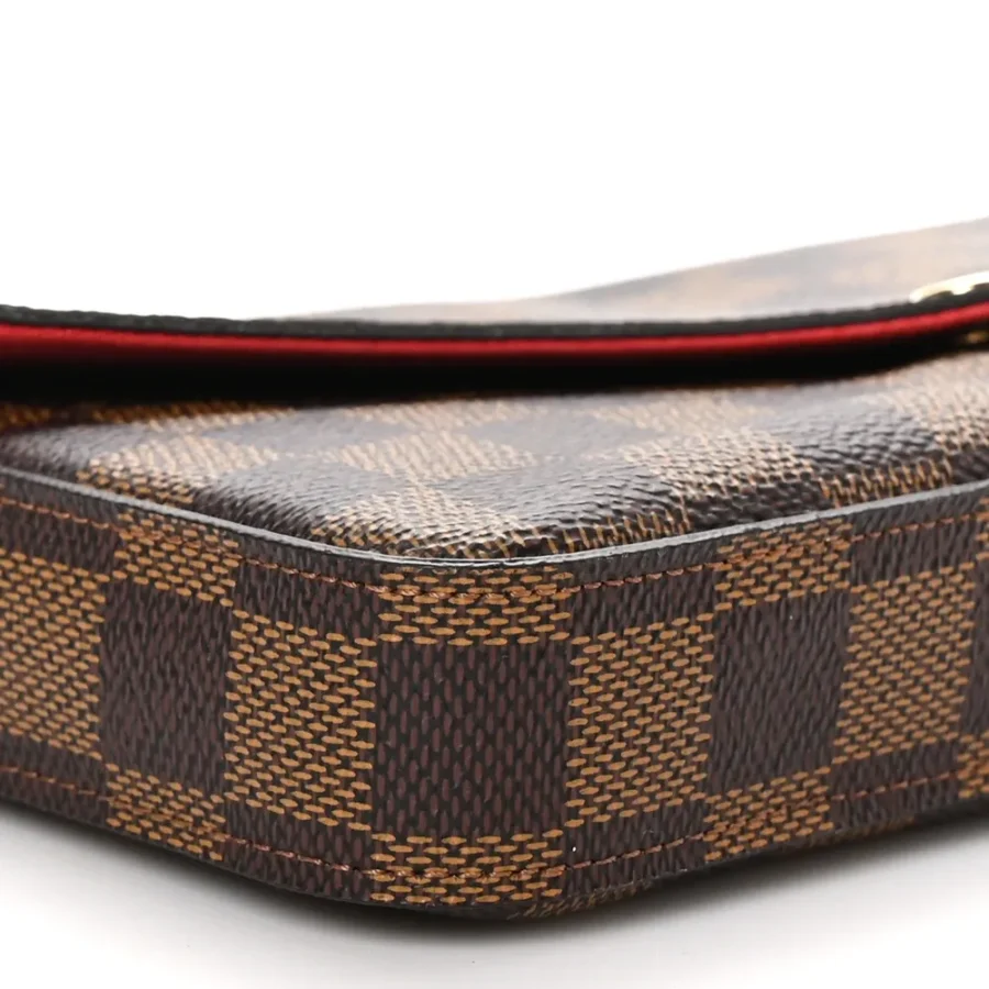 Superfake Louis Vuitton Damier Ebene Pochette Felicie Wallet - Image 3