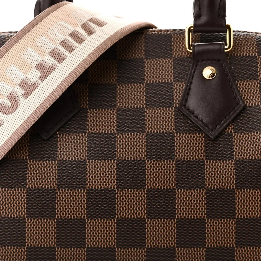 Louis Vuitton Damier Ebene Canvas Speedy 20 Mirror Quality Replica - Image 5