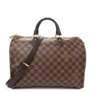 Louis Vuitton Damier Ebene Speedy Replica with Gold Hardware