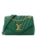 Superfake Louis Vuitton Emerald Leather Chain Bag