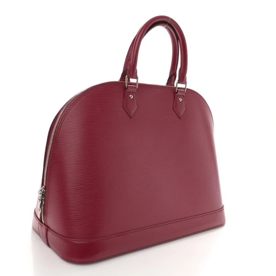 Mirror Quality Louis Vuitton Fuchsia Epi Leather Alma GM Replica - Image 7