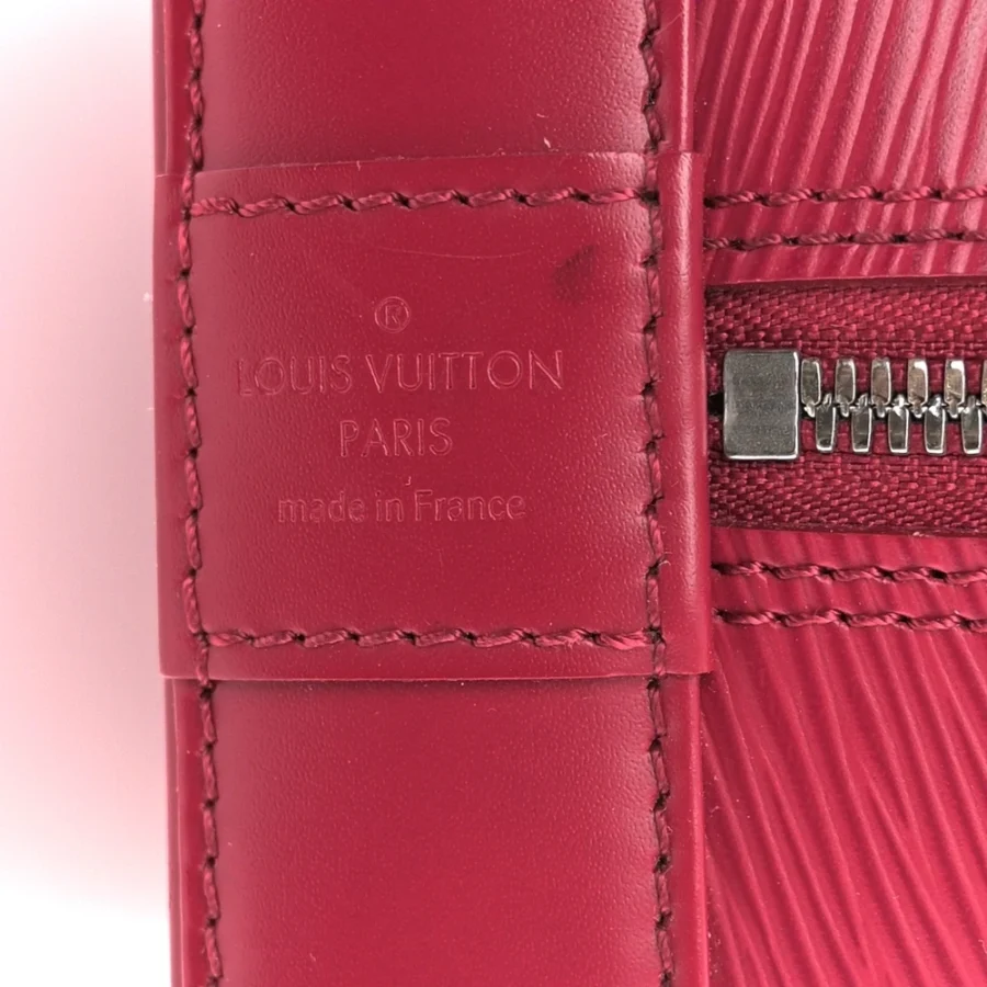 Mirror Quality Louis Vuitton Fuchsia Epi Leather Alma GM Replica - Image 3