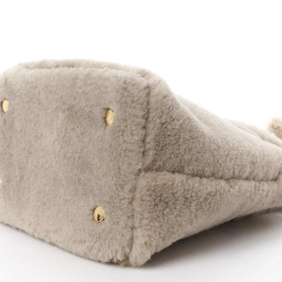 Grey Shearling Pulsion Lockit MM – Top Replica Handbag - Image 2
