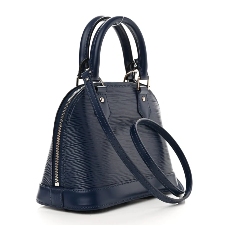 Superfake Louis Vuitton Indigo Epi Alma BB with Silver Hardware - Image 8