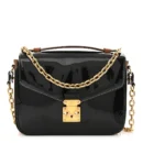 Louis Vuitton Marine Shiny Epi Leather & Reverse Monogram Canvas Mini Pochette Metis Gold Hardware Reps