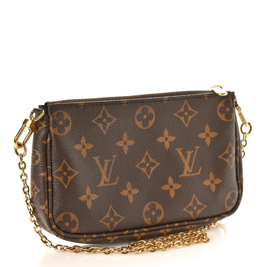 LV Monogram Canvas Multi Pochette Accessories Mini Pochette Gold Reps - Image 6