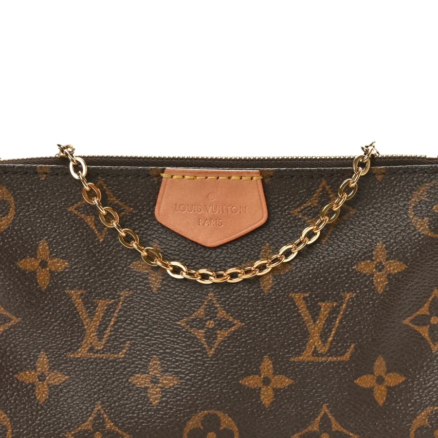 LV Monogram Canvas Multi Pochette Accessories Mini Pochette Gold Reps - Image 4