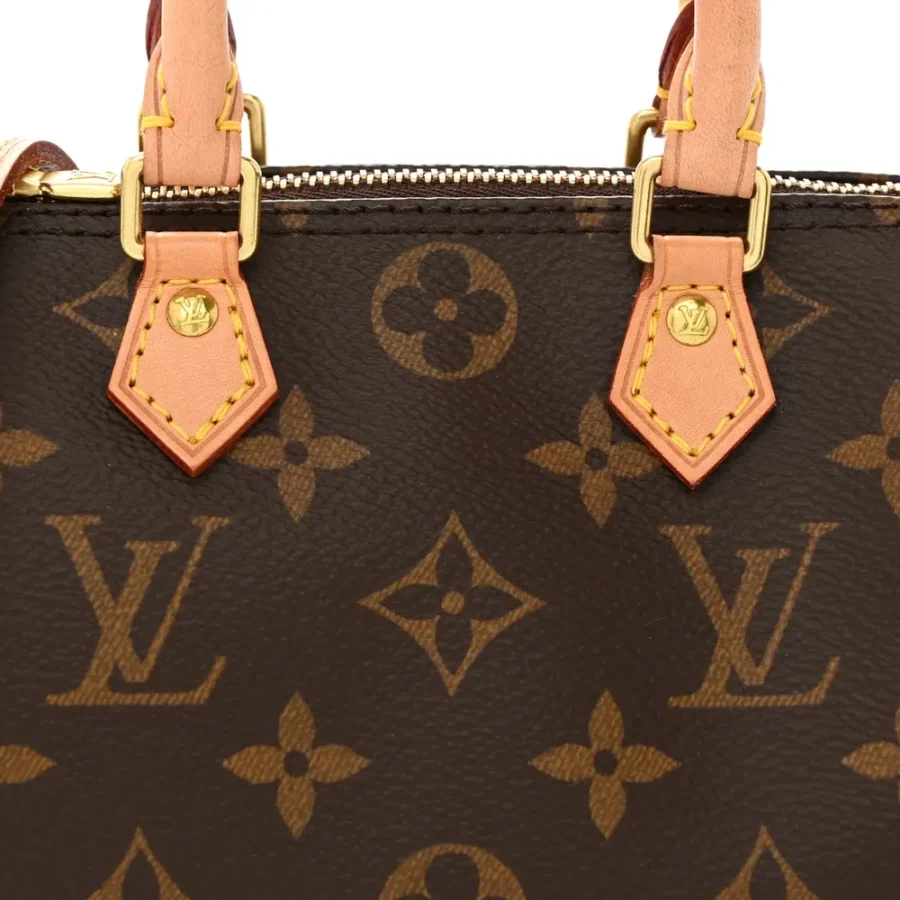 Replica Louis Vuitton Nano Speedy BB with Gold Hardware - Image 8