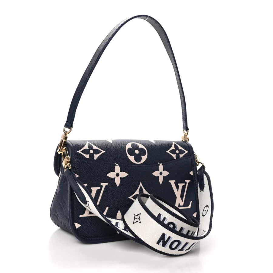 Mirror Quality Louis Vuitton Diane PM in Navy Creme Monogram Replica - Image 8