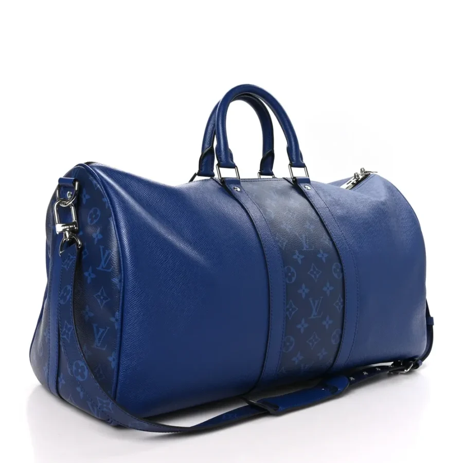 Replica Louis Vuitton Keepall 50 – Pacific Blue & Monogram Elegance - Image 4