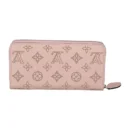 Top Grade Quality Louis Vuitton Pink Mahina Wallet with Silver Hardware