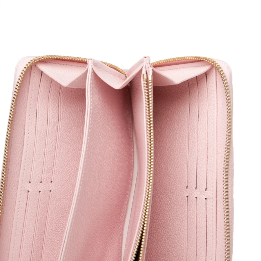 Superfake Louis Vuitton Pink Canvas Wallet – Mirror Quality Replica - Image 2