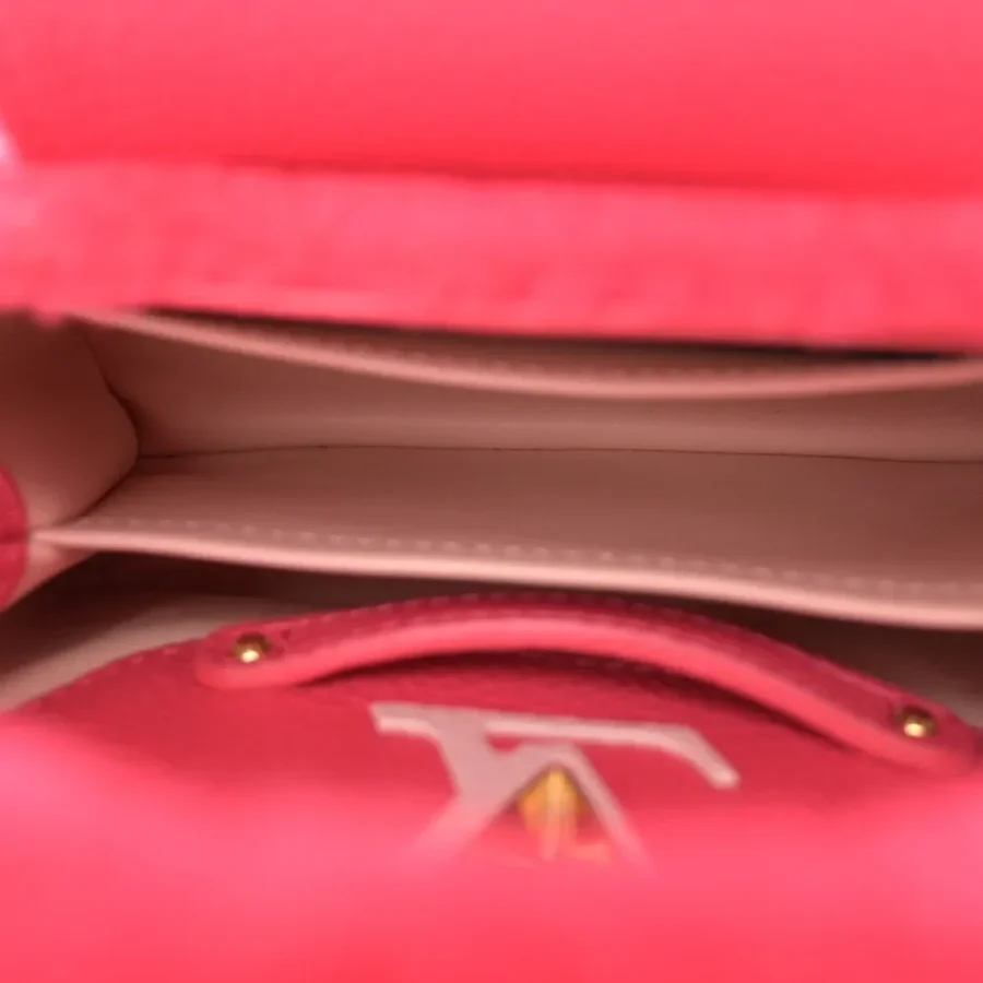 Replica Louis Vuitton Mini Capucines – Shearling & Rose Gold Elegance - Image 2