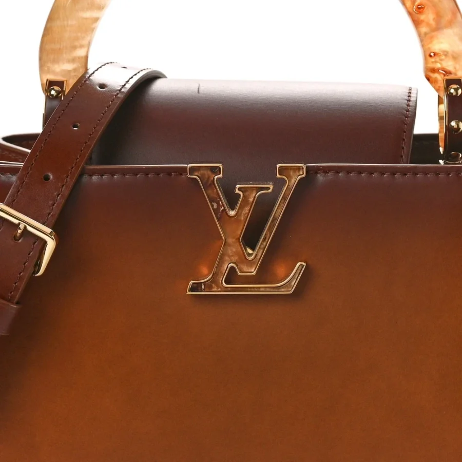 Smoked Tan Louis Vuitton Replica with Gold Hardware - Image 5