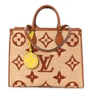 Replica Handbags: Louis Vuitton Tan Raffia OnTheGo MM