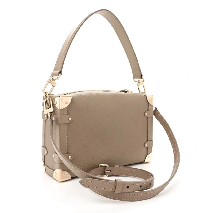 Superfake Louis Vuitton Taupe Leather Side Trunk MM - Image 8