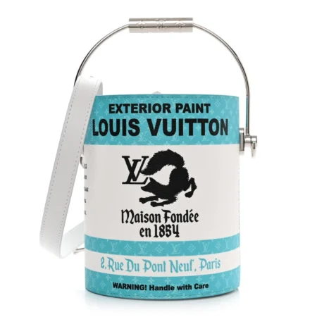Mirror Quality Louis Vuitton Turquoise Paint Can Replica Handbag